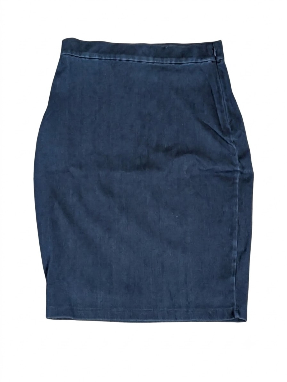 Susana Monaco Dark Denim Pencil Skirt S Small NWT Stretch Midi Indigo Zip Fitted